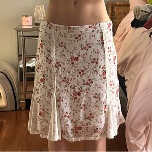 Vintage Suzy Shier Floral and Lace Midi Skirt